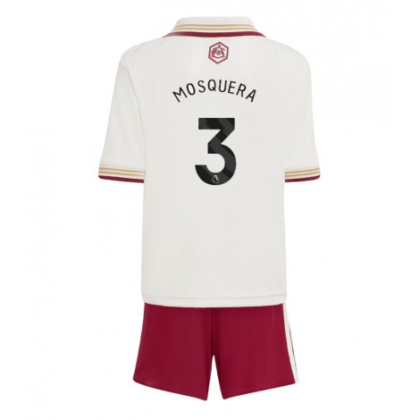 Arsenal Cristhian Mosquera #3 Derde tenue Kids 2025-26 Korte Mouw (+ Korte broeken)