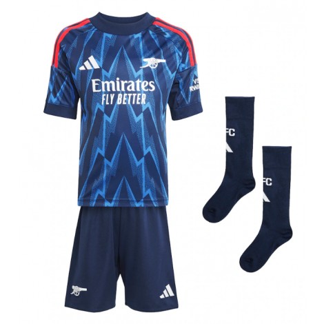 Arsenal Cristhian Mosquera #3 Uit tenue Kids 2025-26 Korte Mouw (+ Korte broeken)