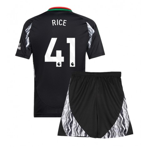 Arsenal Declan Rice #41 Uit tenue Kids 2024-25 Korte Mouw (+ Korte broeken)