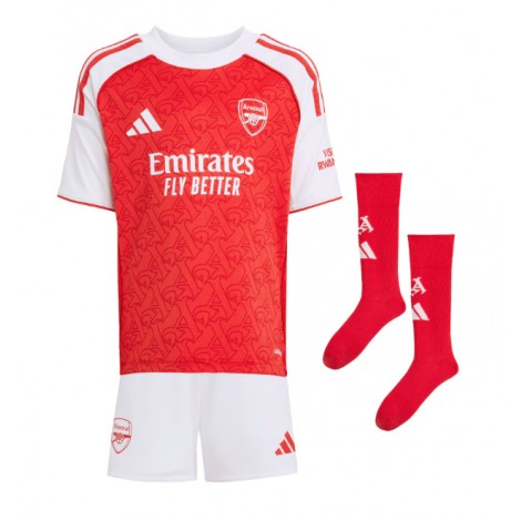 Arsenal Eberechi Eze #10 Thuis tenue Kids 2025-26 Korte Mouw (+ Korte broeken)