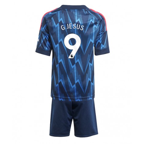 Arsenal Gabriel Jesus #9 Uit tenue Kids 2025-26 Korte Mouw (+ Korte broeken)