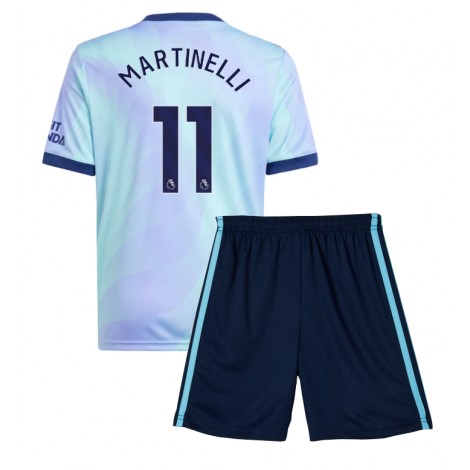 Arsenal Gabriel Martinelli #11 Derde tenue Kids 2024-25 Korte Mouw (+ Korte broeken)