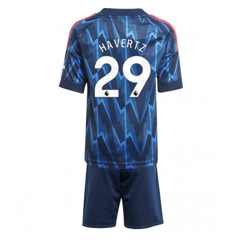Arsenal Kai Havertz #29 Uit tenue Kids 2025-26 Korte Mouw (+ Korte broeken)