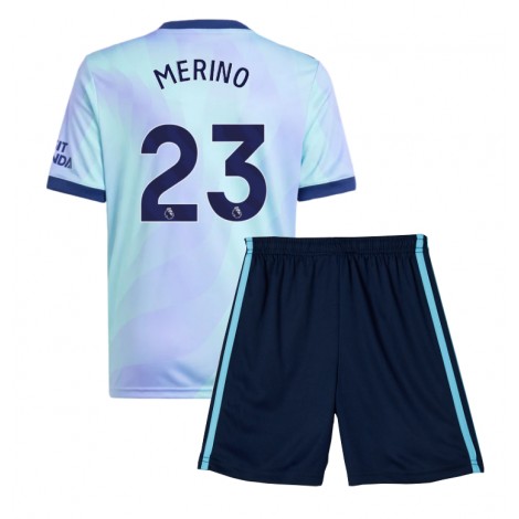 Arsenal Mikel Merino #23 Derde tenue Kids 2024-25 Korte Mouw (+ Korte broeken)