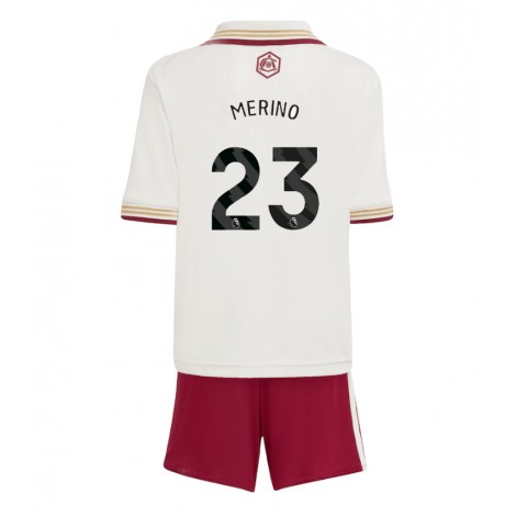 Arsenal Mikel Merino #23 Derde tenue Kids 2025-26 Korte Mouw (+ Korte broeken)