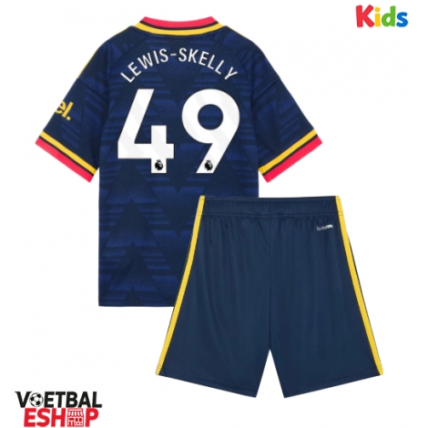 Arsenal Myles Lewis-Skelly #49 Uit tenue Kids 2026-27 Korte Mouw (+ Korte broeken)