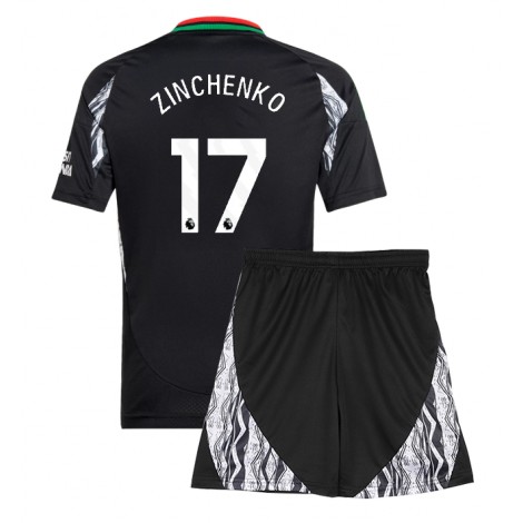 Arsenal Oleksandr Zinchenko #17 Uit tenue Kids 2024-25 Korte Mouw (+ Korte broeken)