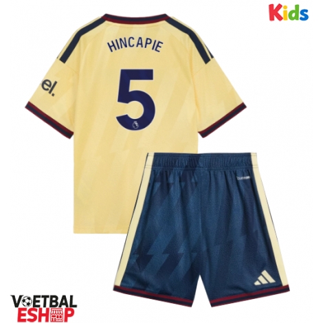 Arsenal Piero Hincapie #5 Derde tenue Kids 2026-27 Korte Mouw (+ Korte broeken)