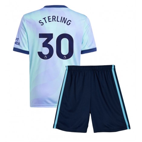 Arsenal Raheem Sterling #30 Derde tenue Kids 2024-25 Korte Mouw (+ Korte broeken)