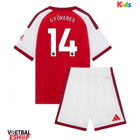 Arsenal Viktor Gyokeres #14 Thuis tenue Kids 2026-27 Korte Mouw (+ Korte broeken)