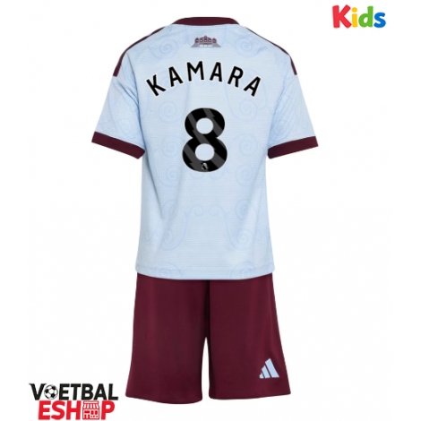 Aston Villa Boubacar Kamara #8 Derde tenue Kids 2026-27 Korte Mouw (+ Korte broeken)