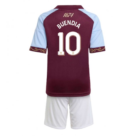 Aston Villa Emiliano Buendia #10 Thuis tenue Kids 2025-26 Korte Mouw (+ Korte broeken)