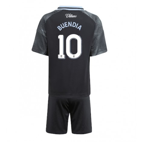 Aston Villa Emiliano Buendia #10 Uit tenue Kids 2025-26 Korte Mouw (+ Korte broeken)
