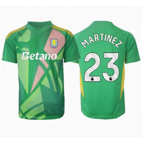Aston Villa Emiliano Martinez #23 Keeper Thuis tenue 2024-25 Korte Mouw Aston Villa Emiliano Martinez #23 Keeper Thuis tenue 2024-25 Korte Mouw