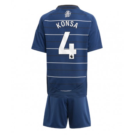 Aston Villa Ezri Konsa #4 Derde tenue Kids 2024-25 Korte Mouw (+ Korte broeken)