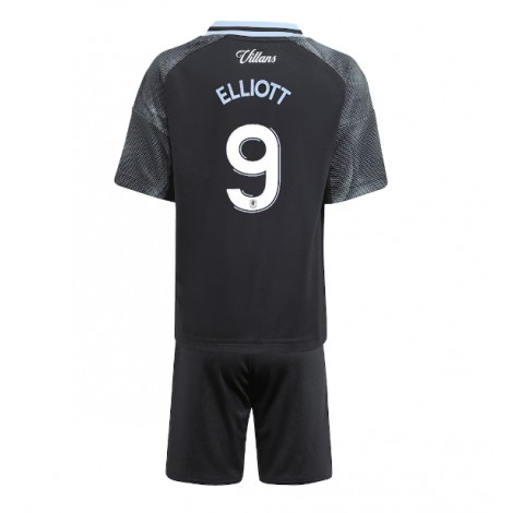 Aston Villa Harvey Elliott #9 Uit tenue Kids 2025-26 Korte Mouw (+ Korte broeken)