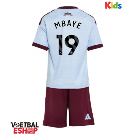 Aston Villa Ibrahim Mbaye #19 Derde tenue Kids 2026-27 Korte Mouw (+ Korte broeken)