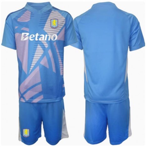 Aston Villa Keeper Derde tenue Kids 2024-25 Korte Mouw (+ Korte broeken)