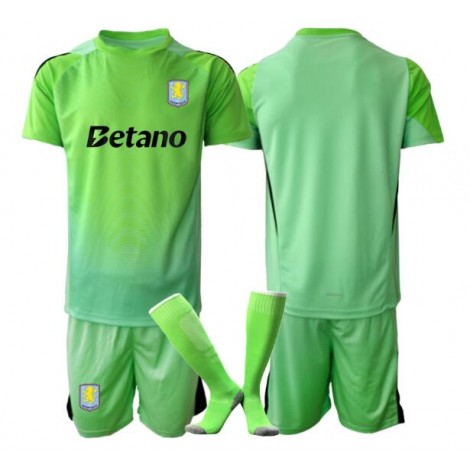 Aston Villa Keeper Uit tenue Kids 2025-26 Korte Mouw (+ Korte broeken)