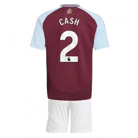 Aston Villa Matty Cash #2 Thuis tenue Kids 2024-25 Korte Mouw (+ Korte broeken)