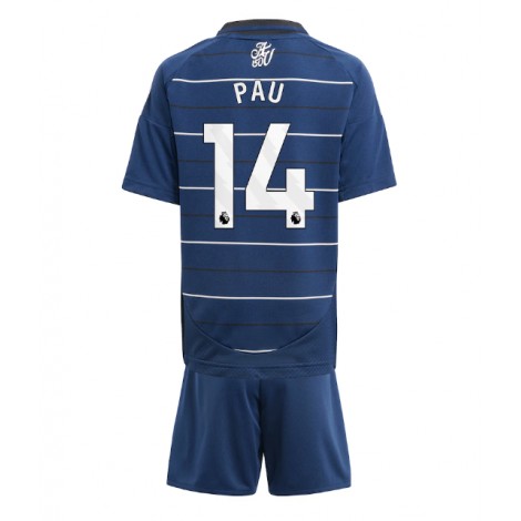 Aston Villa Pau Torres #14 Derde tenue Kids 2024-25 Korte Mouw (+ Korte broeken)