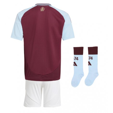 Aston Villa Thuis tenue Kids 2024-25 Korte Mouw (+ Korte broeken)