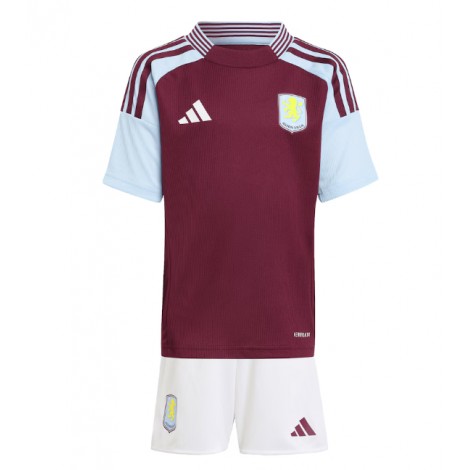 Aston Villa Thuis tenue Kids 2024-25 Korte Mouw (+ Korte broeken)