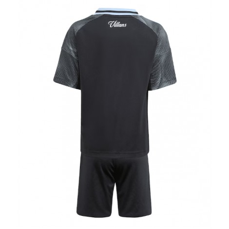 Aston Villa Uit tenue Kids 2025-26 Korte Mouw (+ Korte broeken)