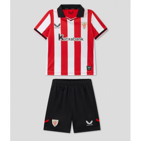 Athletic Bilbao Thuis tenue Kids 2025-26 Korte Mouw (+ Korte broeken)