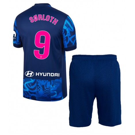 Atletico Madrid Alexander Sorloth #9 Derde tenue Kids 2024-25 Korte Mouw (+ Korte broeken)