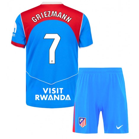 Atletico Madrid Antoine Griezmann #7 Derde tenue Kids 2025-26 Korte Mouw (+ Korte broeken)