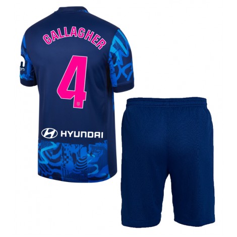 Atletico Madrid Conor Gallagher #4 Derde tenue Kids 2024-25 Korte Mouw (+ Korte broeken)