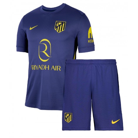 Atletico Madrid Giacomo Raspadori #22 Uit tenue Kids 2025-26 Korte Mouw (+ Korte broeken)