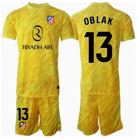 Atletico Madrid Jan Oblak #13 Keeper Derde tenue Kids 2024-25 Korte Mouw (+ Korte broeken)
