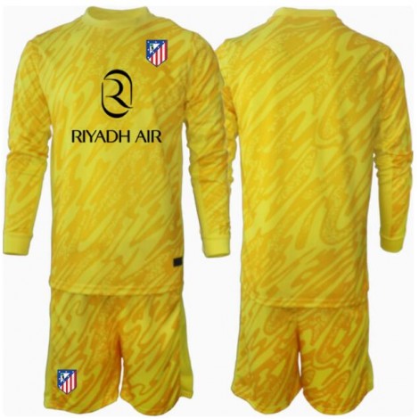 Atletico Madrid Keeper Derde tenue Kids 2024-25 Lange Mouw (+ Korte broeken)