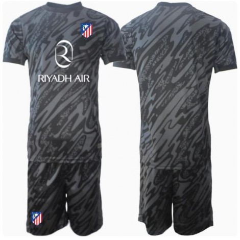 Atletico Madrid Keeper Thuis tenue Kids 2024-25 Korte Mouw (+ Korte broeken)