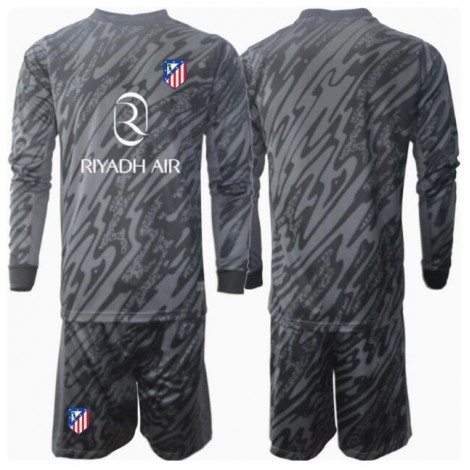 Atletico Madrid Keeper Thuis tenue Kids 2024-25 Lange Mouw (+ Korte broeken)