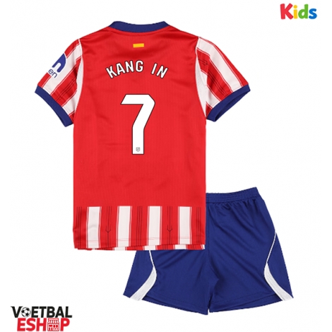 Atletico Madrid Lee Kang-in #7 Thuis tenue Kids 2026-27 Korte Mouw (+ Korte broeken)