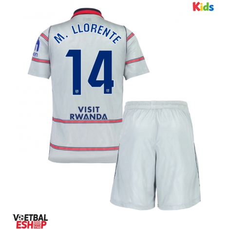 Atletico Madrid Marcos Llorente #14 Derde tenue Kids 2026-27 Korte Mouw (+ Korte broeken)
