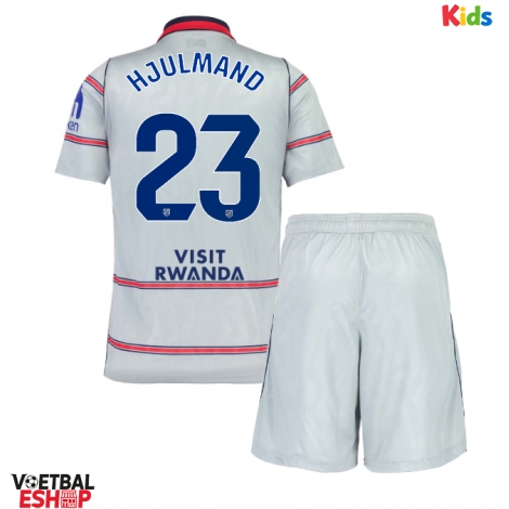 Atletico Madrid Morten Hjulmand #23 Derde tenue Kids 2026-27 Korte Mouw (+ Korte broeken)