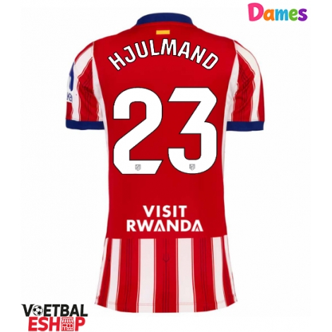Atletico Madrid Morten Hjulmand #23 Thuis tenue Dames 2026-27 Korte Mouw