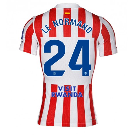 Atletico Madrid Robin Le Normand #24 Thuis tenue 2025-26 Korte Mouw