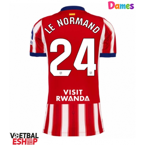 Atletico Madrid Robin Le Normand #24 Thuis tenue Dames 2026-27 Korte Mouw
