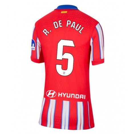 Atletico Madrid Rodrigo De Paul #5 Thuis tenue Dames 2024-25 Korte Mouw