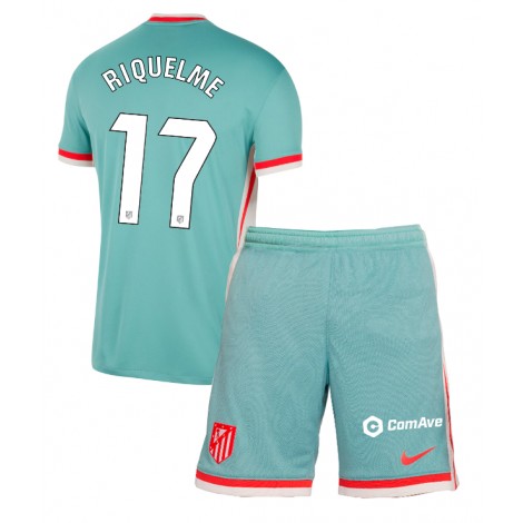 Atletico Madrid Rodrigo Riquelme #17 Uit tenue Kids 2024-25 Korte Mouw (+ Korte broeken)