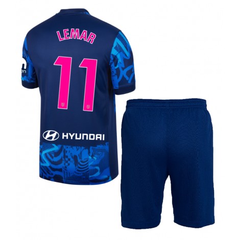 Atletico Madrid Thomas Lemar #11 Derde tenue Kids 2024-25 Korte Mouw (+ Korte broeken)