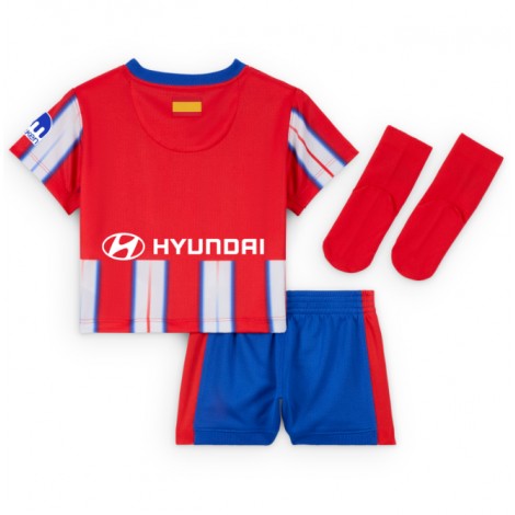 Atletico Madrid Thuis tenue Kids 2024-25 Korte Mouw (+ Korte broeken)