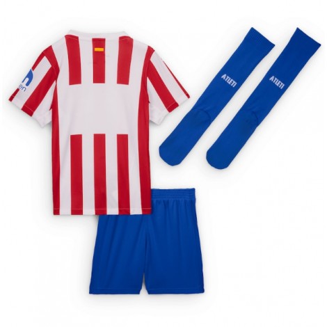 Atletico Madrid Thuis tenue Kids 2025-26 Korte Mouw (+ Korte broeken)