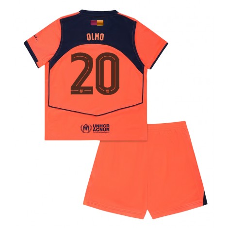 Barcelona Dani Olmo #20 Derde tenue Kids 2025-26 Korte Mouw (+ Korte broeken)