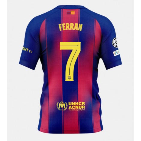 Barcelona Ferran Torres #7 Thuis tenue 2025-26 Korte Mouw Barcelona Ferran Torres #7 Thuis tenue 2025-26 Korte Mouw